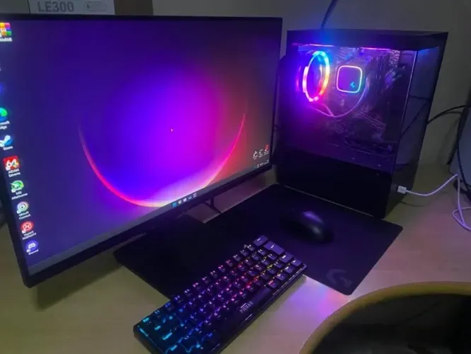 Kit Pc gamer completo Impecável com CAIXA E NOTA DE TUDO