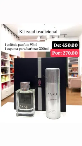 KIT ZAAD TRADICIONAL O BOTICÁRIO - ELEGÂNCIA EM CADA DETALHE!
