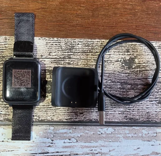 Smartwatch Amazfit Bip S Lite Preto + Carregador Original - Ótimo Estado