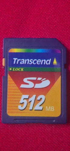 10 Cartões de Memória SD 512MB - Transcend