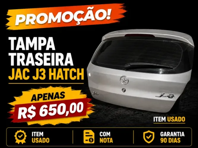 Tampa traseira Jac j3 original 