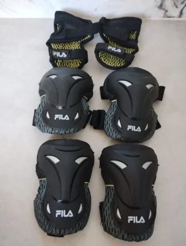 kit proteção infantil fila tamanho s