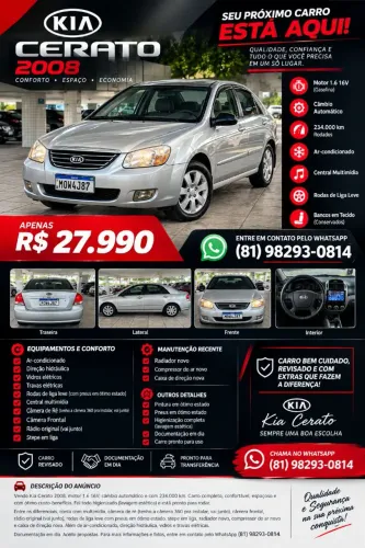 Kia Motors Cerato 1.6 16V Aut. 2008