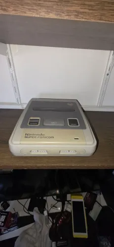 Super Famicom Super Nintendo japonês com recap controle cabo AV