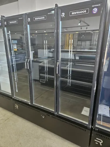 refrigerador expositor 3 portas para bebidas e frios - novo