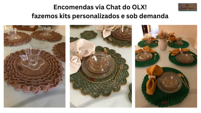 Kit Sousplast Hanna 4 peças