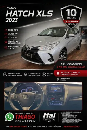 Toyota Yaris XLS 1.5 Flex 16V 5P Aut. 2023