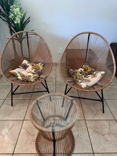 Cadeiras de fibra para jardim