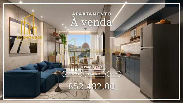 Linda Vista: Apartamento de 2 Quartos no Coração da Praia do Suá