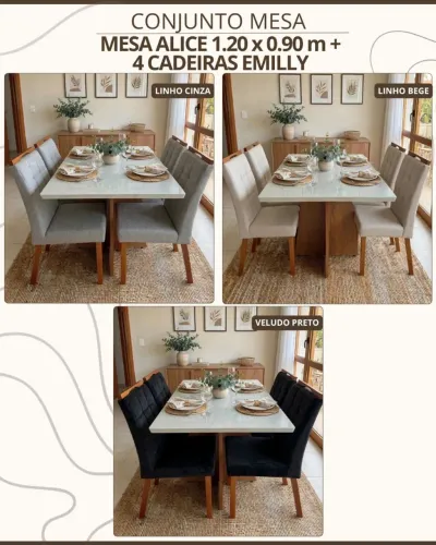 Conjunto mesa Alice