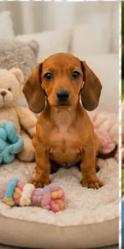Filhotes Teckel/Dachshund/Salsicha/Salsichinha/Basset/Cofap fofos e dóceis