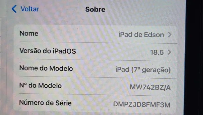 IPAD 7 geração 