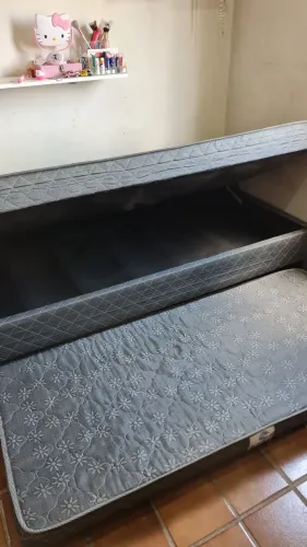 Cama box baú solteirão com cama auxiliar 