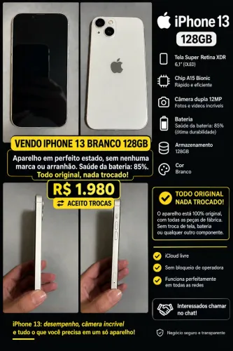 IPHONE 13 novinho todo original