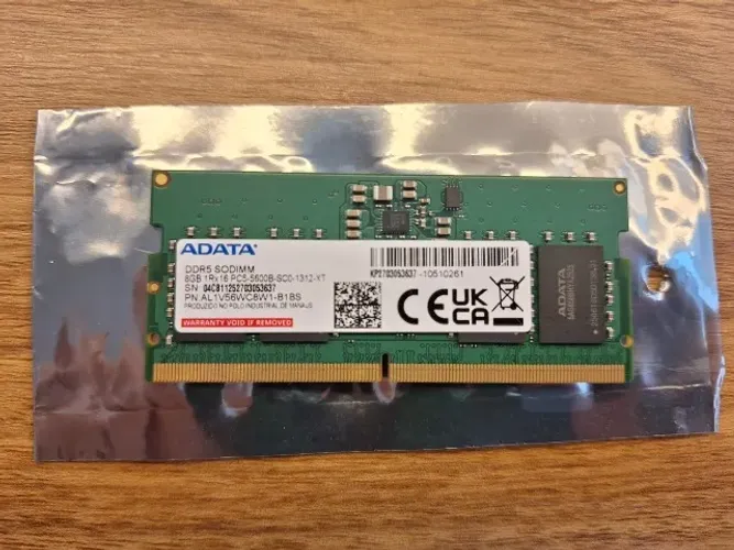 Memória SODIMM DDR5 8GB para notebook