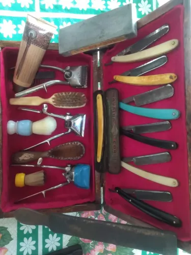 Jogo de barbeiro vintage