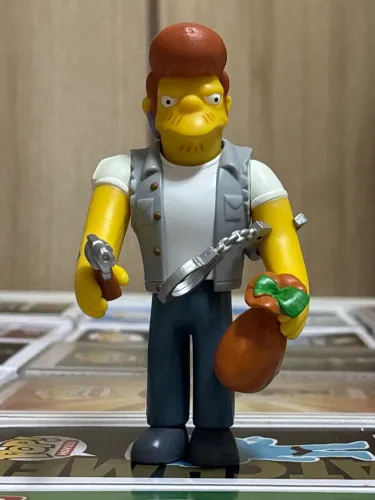 Action figure Simpsons Playmates, personagem Cobra, em ótimo estado, original 