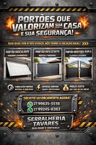? PORTÕES QUE VALORIZAM SUA CASA E SUA SEGURANÇA! ?