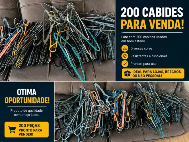 Cabides em bom estado