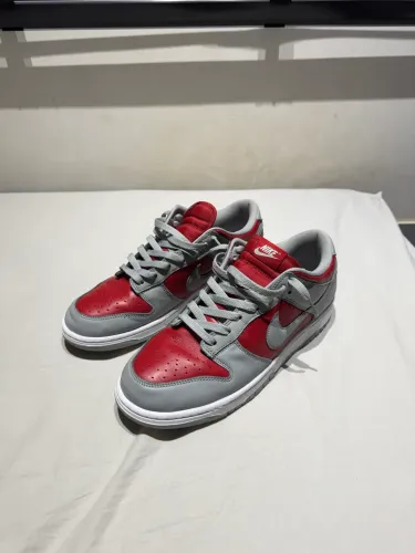Nike Dunk Low Varsity Red and Silver