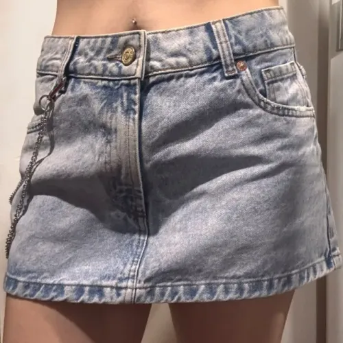 Mini saia jeans