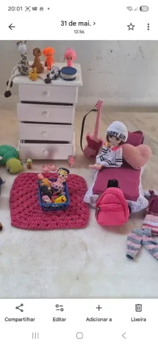 Kit do quarto dos filhos da barbie