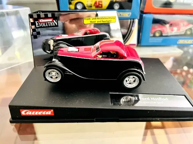 Carrera Evolution 32 Ford Hot Rod Supercharged 1:32 Slot Car Racing Autorama Exclusivo!