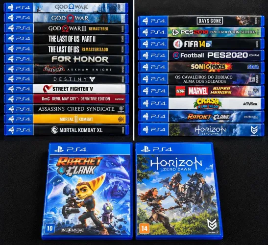 Jogos Originais para PS4 - Verificar a tabela de preços na descrição