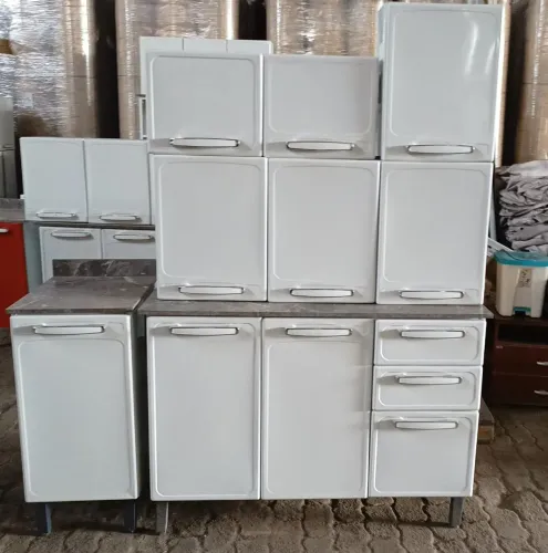 Kit Armário de cozinha em aço
