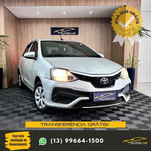 Toyota Etios X Sedan 1.5 Flex 16V 4P Mec. 2018
