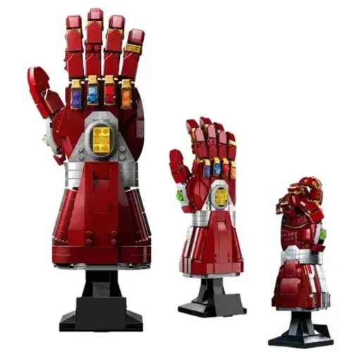 blocos de montar manopla tony stark vingadores Marvel Disney