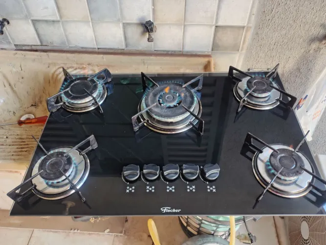 fogão cooktop 5 bocas fischer