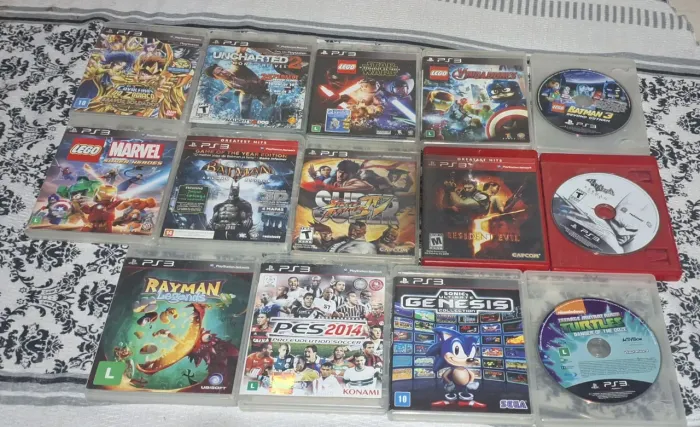 Lote 14 jogos ps3 com dois jogos raros