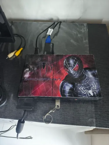 PS2 desbloqueado e controle Xbox