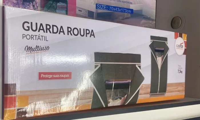 Guarda-roupa portátil multiuso