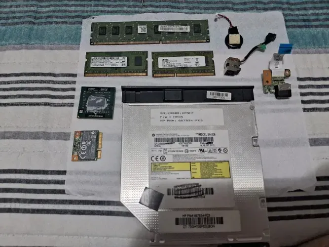 Lote Peças Reposição Notebook HP ProtectSmart + 6GB RAM DDR3