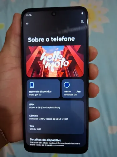 Moto G54 5G 256gb e 8ram