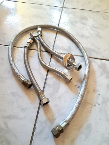 Mangueira de alta pressão em malha INOX para gás