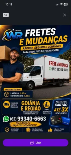 Mudança e frete