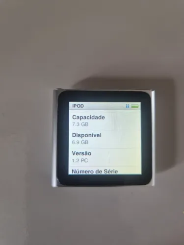 Ipod nano 8gb prata impecável c/ cabo original