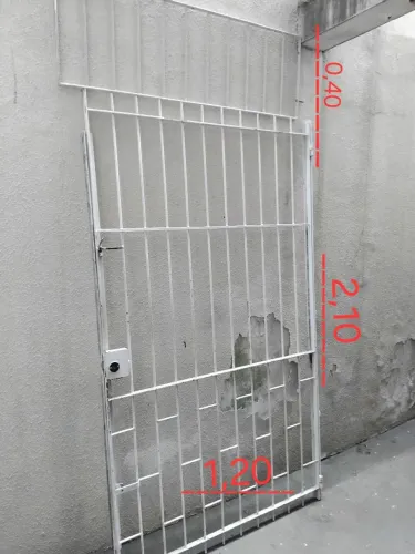 Portão de aço super reforçado
