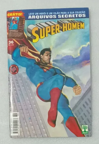 Super Homem n° 36 Abril - com os cards arquivos secretos