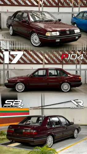 Rodas aro 17 Volkswagen Santana Bananinha Prata 4x100 novas