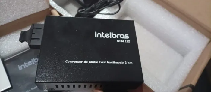 2 conversores de mídia fast multimodo 2km kfm 112 - intelbras