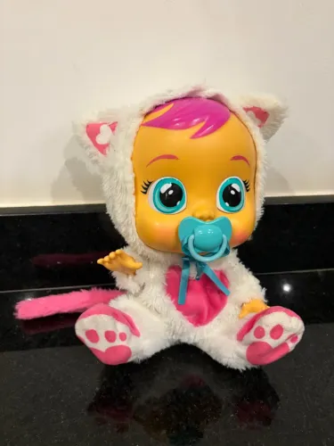 Boneca Cry Babies Daisy Gatinha Original Multikids - Chora Lágrimas de Verdade