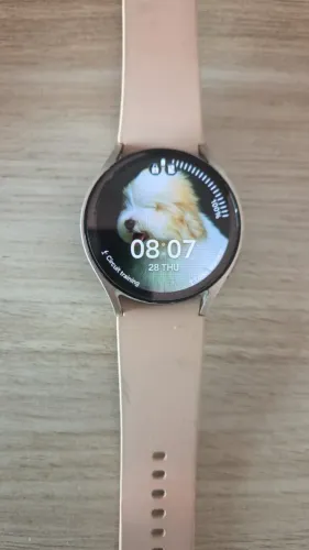 Samsung Galaxy Watch4 BT 40mm Rosé com NF e cabo