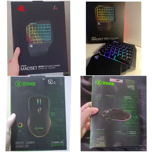 Teclado e Mouse gamer novos