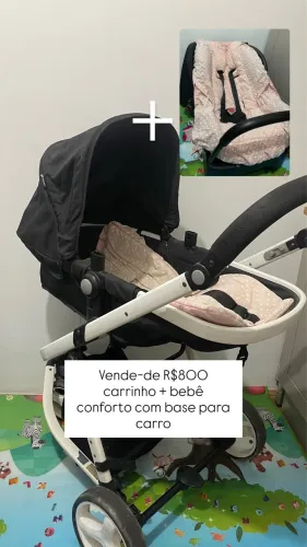 Carrinho + bebê conforto 