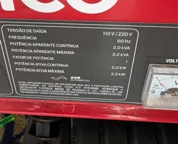 Gerador Branco B4T-2500 S Quase Novo