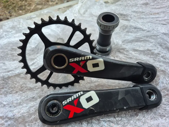 Pedivela sram x01 carbono 165x83mm